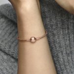 14k розово златно покритие гривна