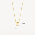 Blush Колие 14k, Буква E