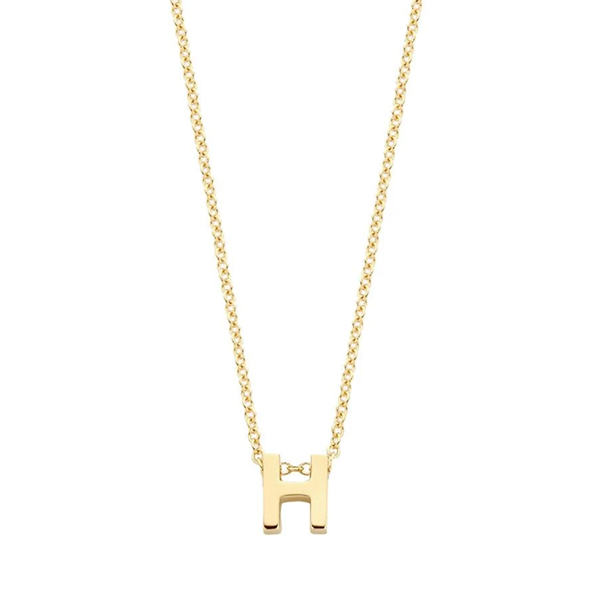Blush Колие 14k, Буква H