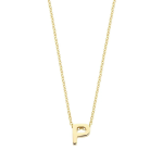 Blush Колие 14k, Буква P