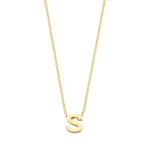 Blush Колие 14k, Буква S