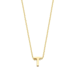 Blush Колие 14k, Буква T