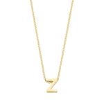 Blush Колие 14k, Буква Z
