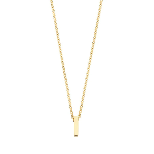 Blush Колие 14k, Буква I