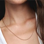14k розово златно покритие верижка